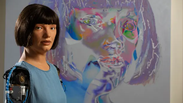 Roboterkünstlerin malte Queen zu ihrem Thronjubiläum