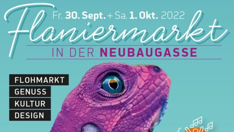 Flaniermarkt in der Neubaugasse Wien am 30.September und 01.Oktober 2022