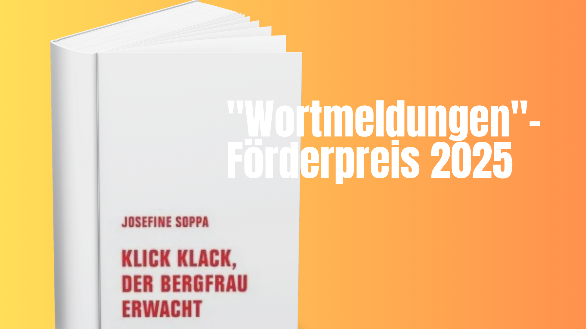 „Wortmeldungen“-Förderpreis 2025 vergeben