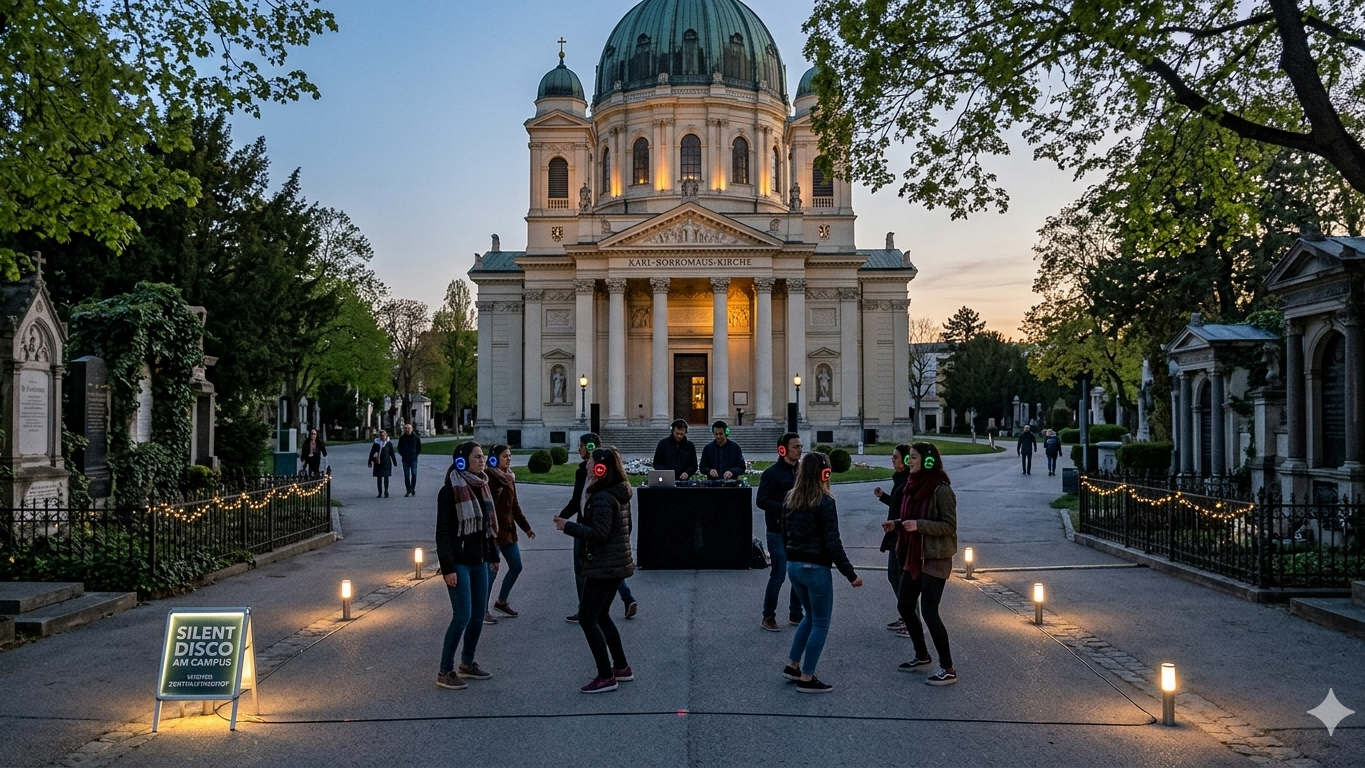 Tanzen bei den Toten am Wiener Zentralfriedhof