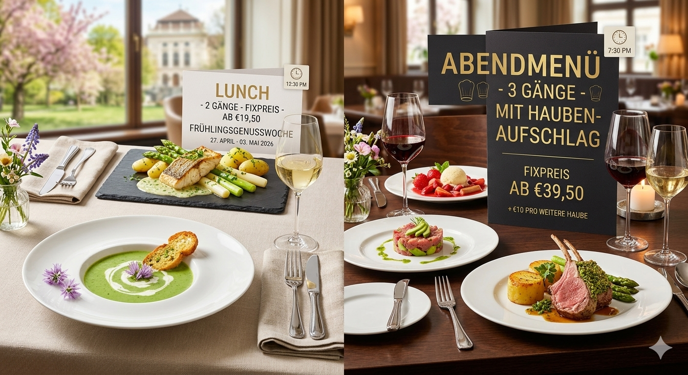 Haubenküche zum Fixpreis: Der Countdown für die Frühlingsgenusswoche läuft!