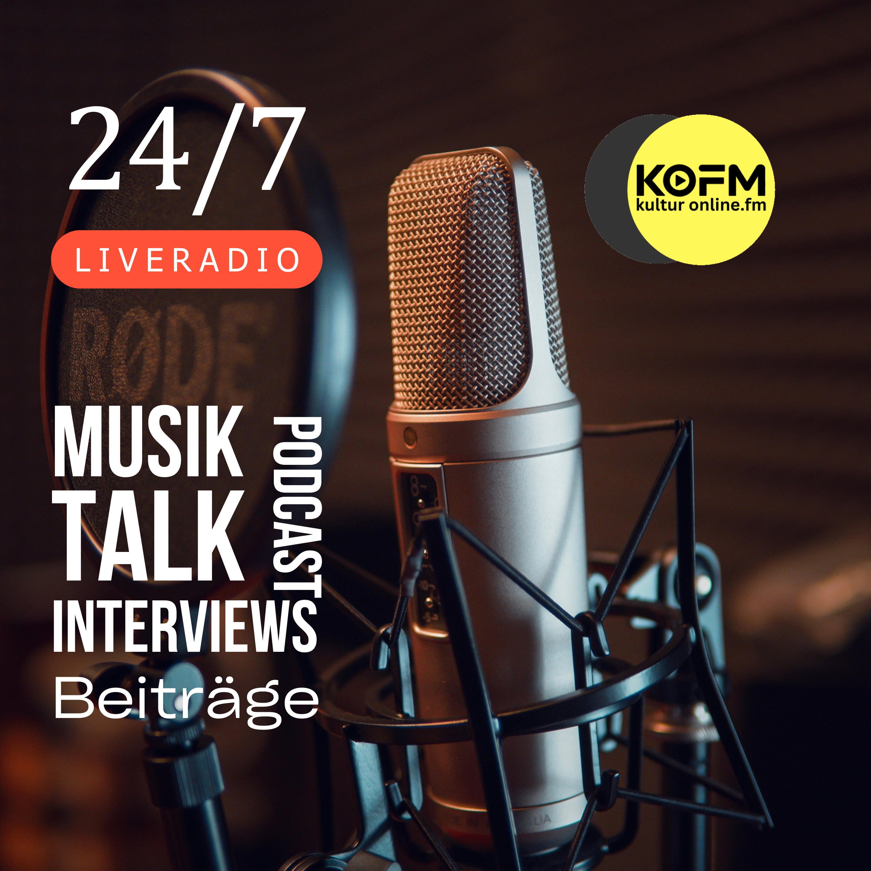 Rosa-rot-schwarzes Podcast-Cover Musik Hip Hop Hurra! (12)